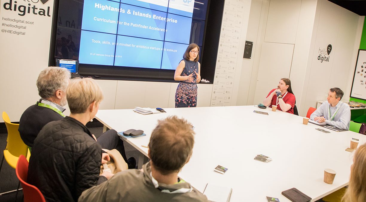 Andrea McColl presenting at pathfinder workshop