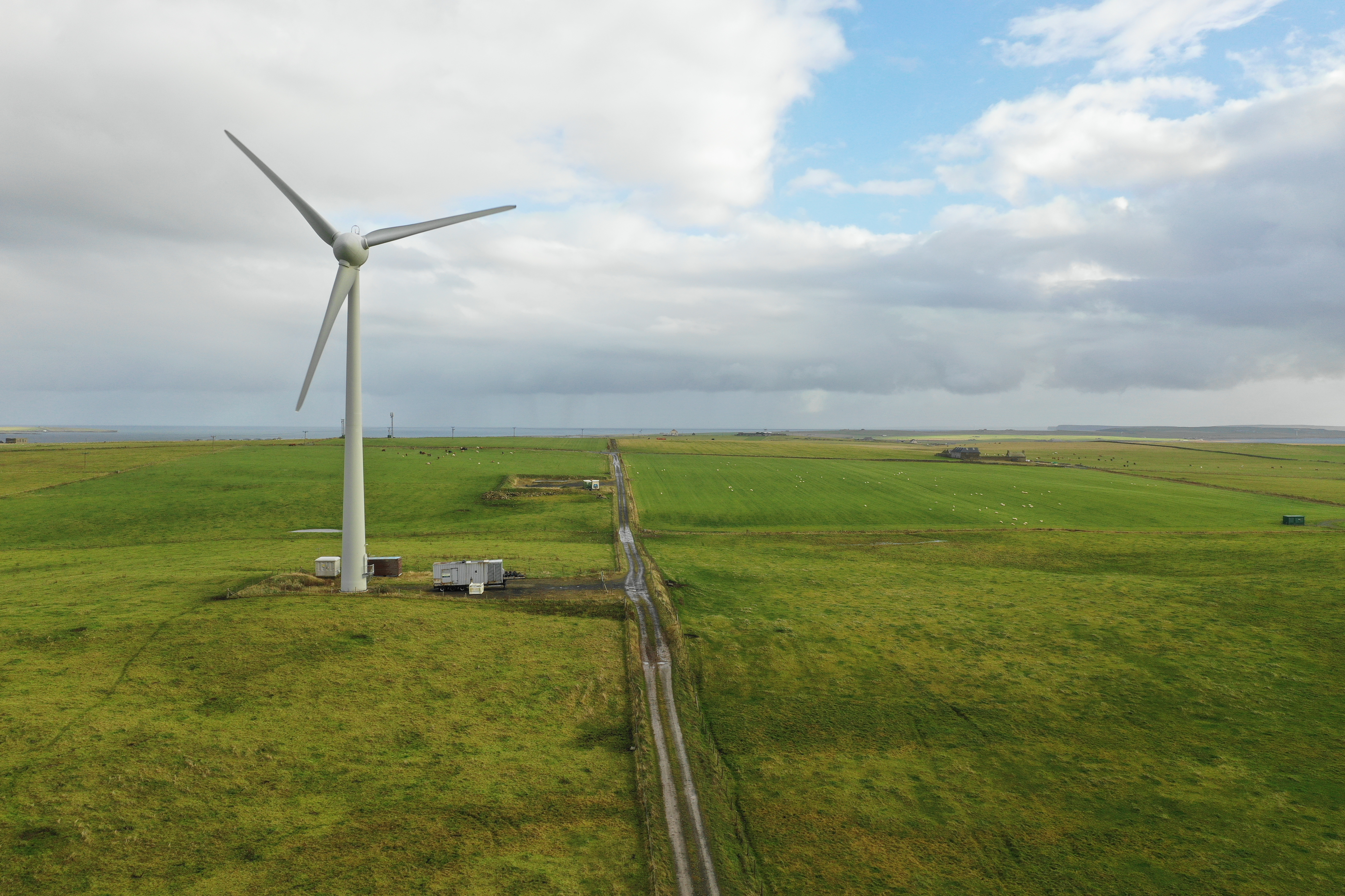 Wind turbine in Westray