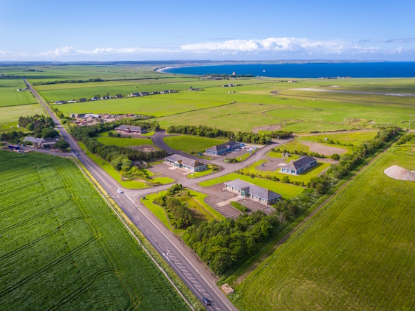 aerial picture of Wick Business Park